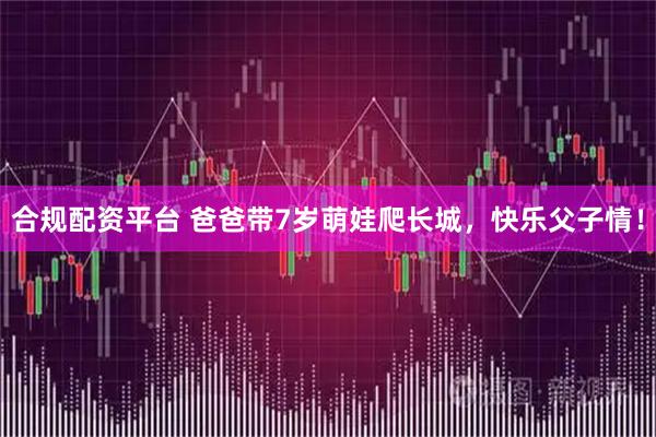 合规配资平台 爸爸带7岁萌娃爬长城,快乐父子情!